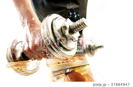Healthy life and gym exercise. Healthy life and gym exercise. 37884947