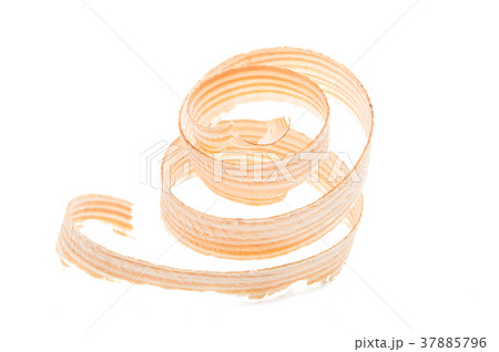 wooden shavings isolated 37885796