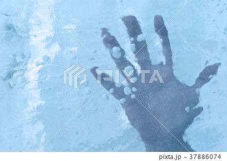 human hand in ice.. 37886074