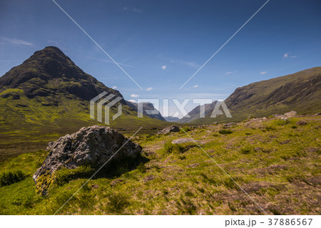 Mountain landscape in the Glencoe area in Scotland 37886567