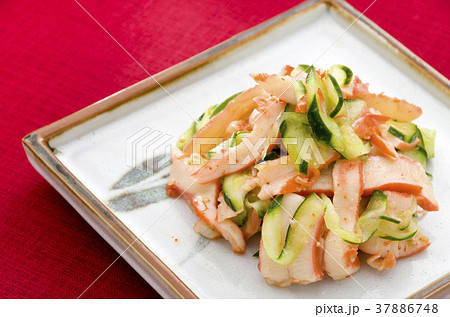 中華いかとキュウリの和え物 中華いかとキュウリの和え物 37886748