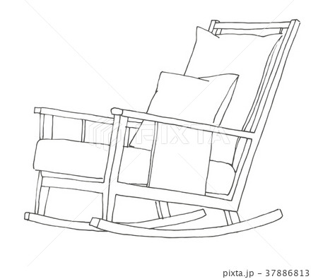 Rocking chair isolated on white background. Rocking chair isolated on white background. 37886813