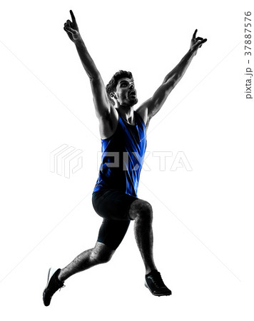 runner sprinter running sprinting athletics man 37887576