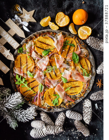 pizza with persimmon pizza with persimmon 37888721