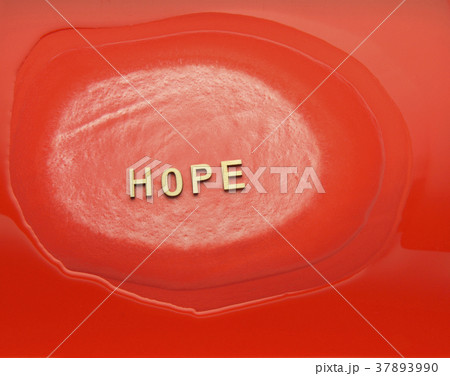 文字 背景素材 Hope 英語 素材 赤色系の写真素材