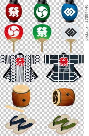 Festival illustration set 37894446