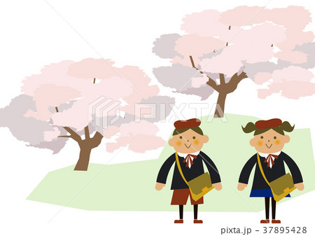 制服を着た子供。卒業式。入学式。 37895428