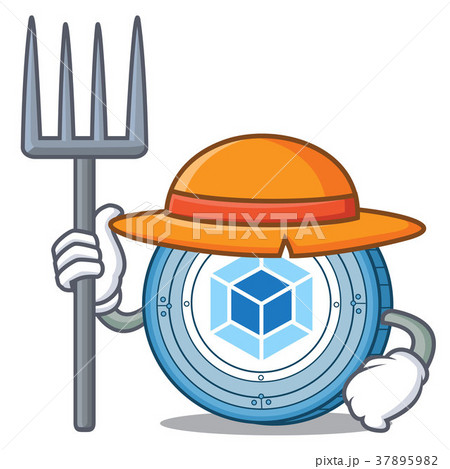 Farmer webpack coin character cartoon 37895982