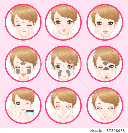woman with facial skin concept 37898078