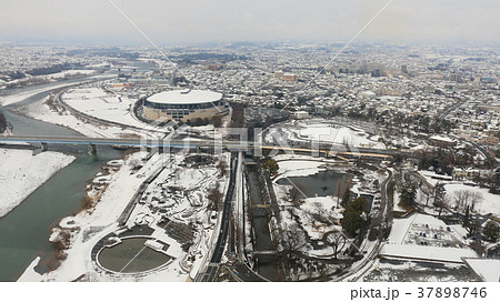 群馬の冬景色(群馬県庁展望ロビーより) 群馬の冬景色(群馬県庁展望ロビーより) 37898746