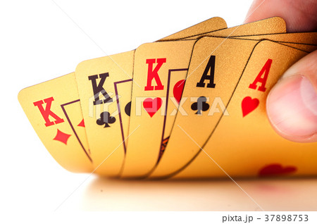 Fullhouse set. Poker. 37898753