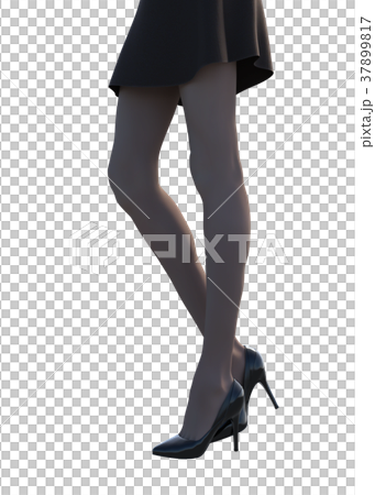 Stocking image Women's leg perming3DCG Illustration material Stocking image Women's leg perming3DCG Illustration material 37899817