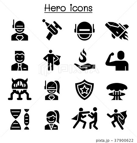 Hero icon set 37900622