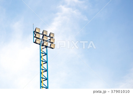 Spotlights of a soccer field Spotlights of a soccer field 37901010