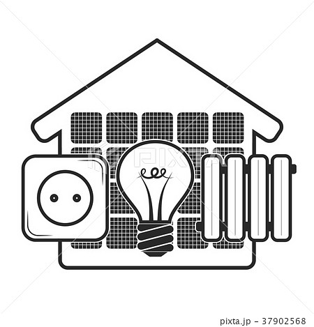 Energy for home eco symbol Energy for home eco symbol 37902568