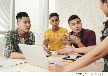 Listening to new idea Listening to new idea 37902743