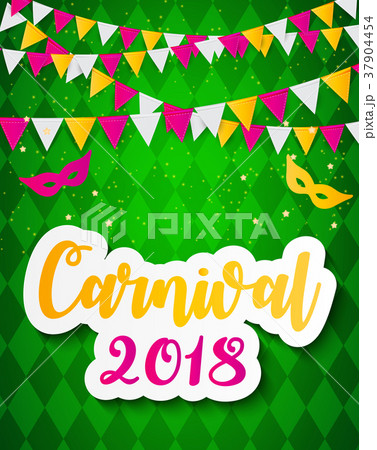 carnival brochure template for brazil carnival inのイラスト素材