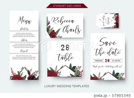 Wedding menu, table number, label save the date 37905340