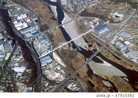 圏央道相模原愛川インター付近を空撮 37910362