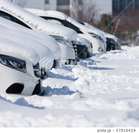 雪と自動車 雪と自動車 37910429