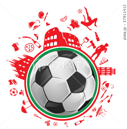 soccer ball with italian symbol 37911412