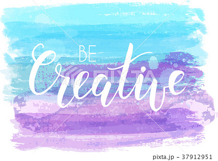 Lettering on watercolored background 37912951