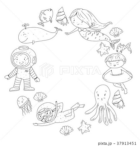 Sea and ocean adventure Kindergarten, preschool Sea and ocean adventure Kindergarten, preschool 37913451