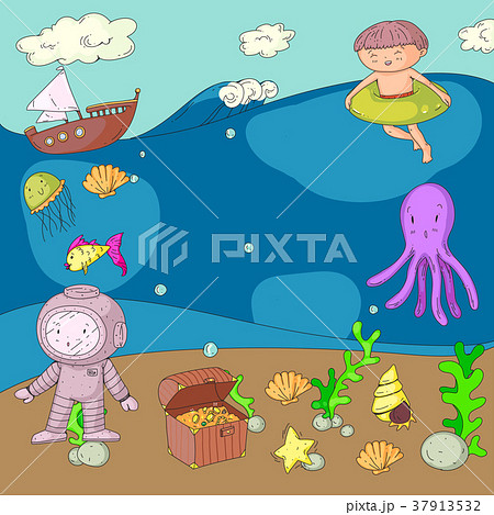 Sea and ocean adventure Kindergarten, preschool Sea and ocean adventure Kindergarten, preschool 37913532