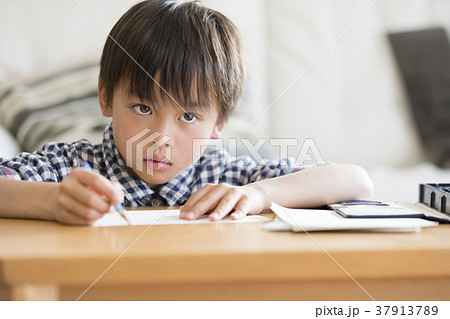 小学生　勉強　真剣 37913789