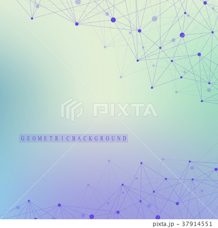 Geometric graphic background molecule and Geometric graphic background molecule and 37914551