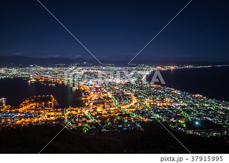 日本三大夜景 北海道函館市函館山 ※2017年10月撮影 37915995