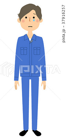 作業服の男性 泣く 作業服の男性 泣く 37916257
