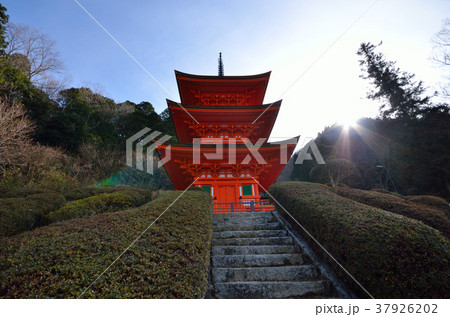 長福寺の三重塔 美作市 長福寺の三重塔 美作市 37926202