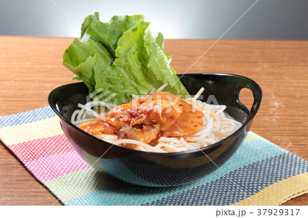 noodles with meat in soup noodles with meat in soup 37929317