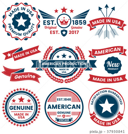 America Vector label for banner 37930841