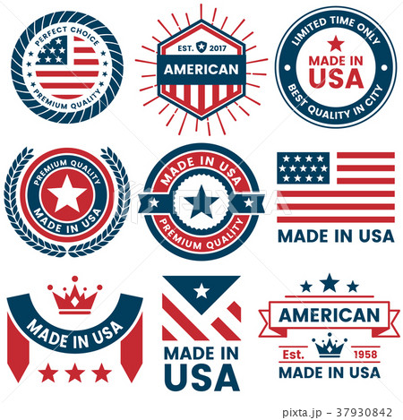 America Vector label for banner 37930842