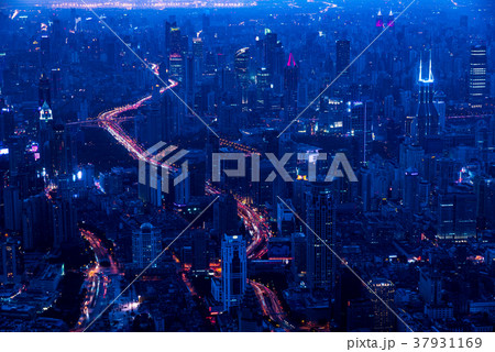 中国・上海の夜景 中国・上海の夜景 37931169
