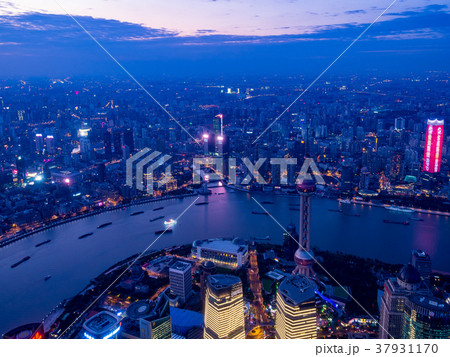 中国・上海の夜景 中国・上海の夜景 37931170