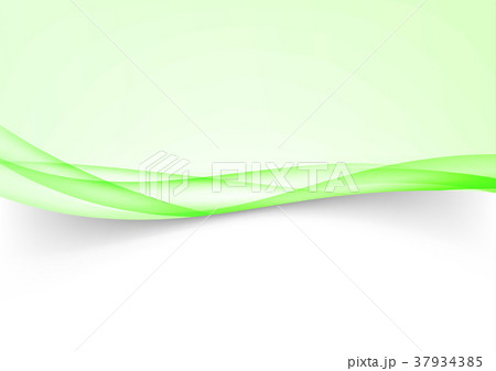 Green futuristic soft wave lines border background 37934385