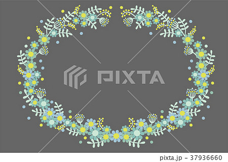 お花のフレーム 37936660