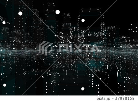 Illuminated night city skyline Illuminated night city skyline 37938158