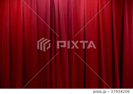 カーテン　ツイード　防炎加工　オーダーカーテン　形状記憶　赤レンガ色　緞帳 37938206