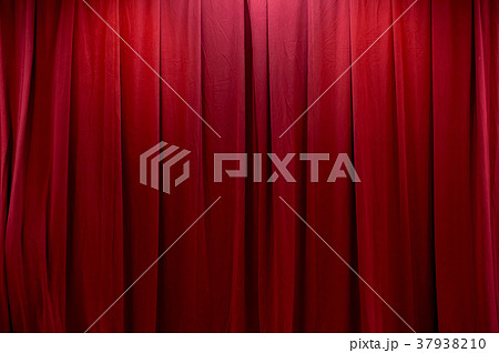 カーテン　ツイード　防炎加工　オーダーカーテン　形状記憶　赤レンガ色　緞帳 37938210