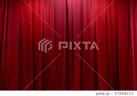 カーテン　ツイード　防炎加工　オーダーカーテン　形状記憶　赤レンガ色　緞帳 37938211