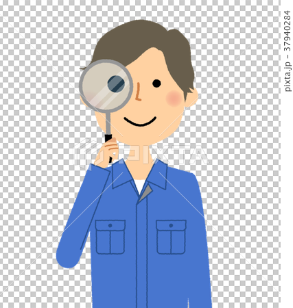 男性放大鏡工作服 37940284