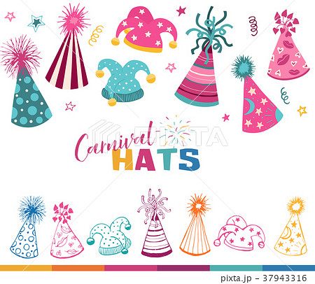 carnival hats set 37943316
