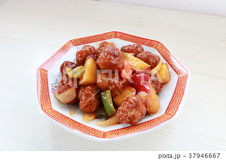 肉団子 酢豚風 肉団子 酢豚風 37946667