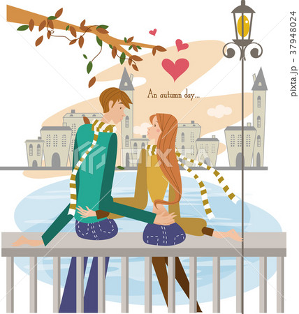 イラスト 秋 恋人 37948024