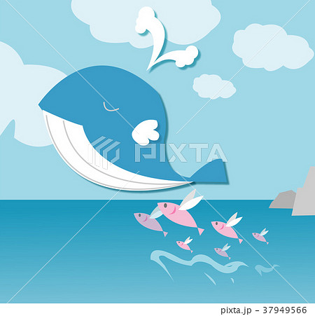 動物 魚類 クジラ 37949566