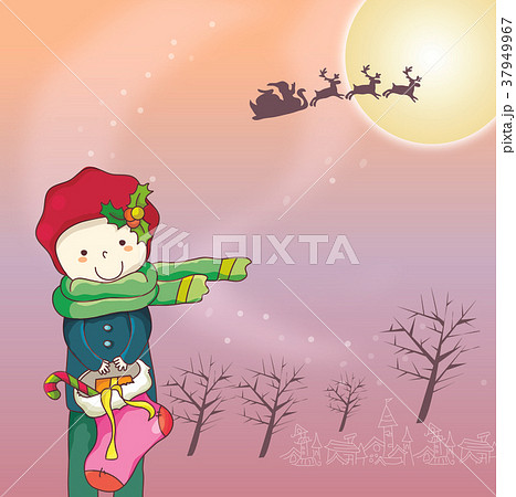 イラスト 冬 人 37949967